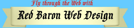 Red Baron Web Design Banner